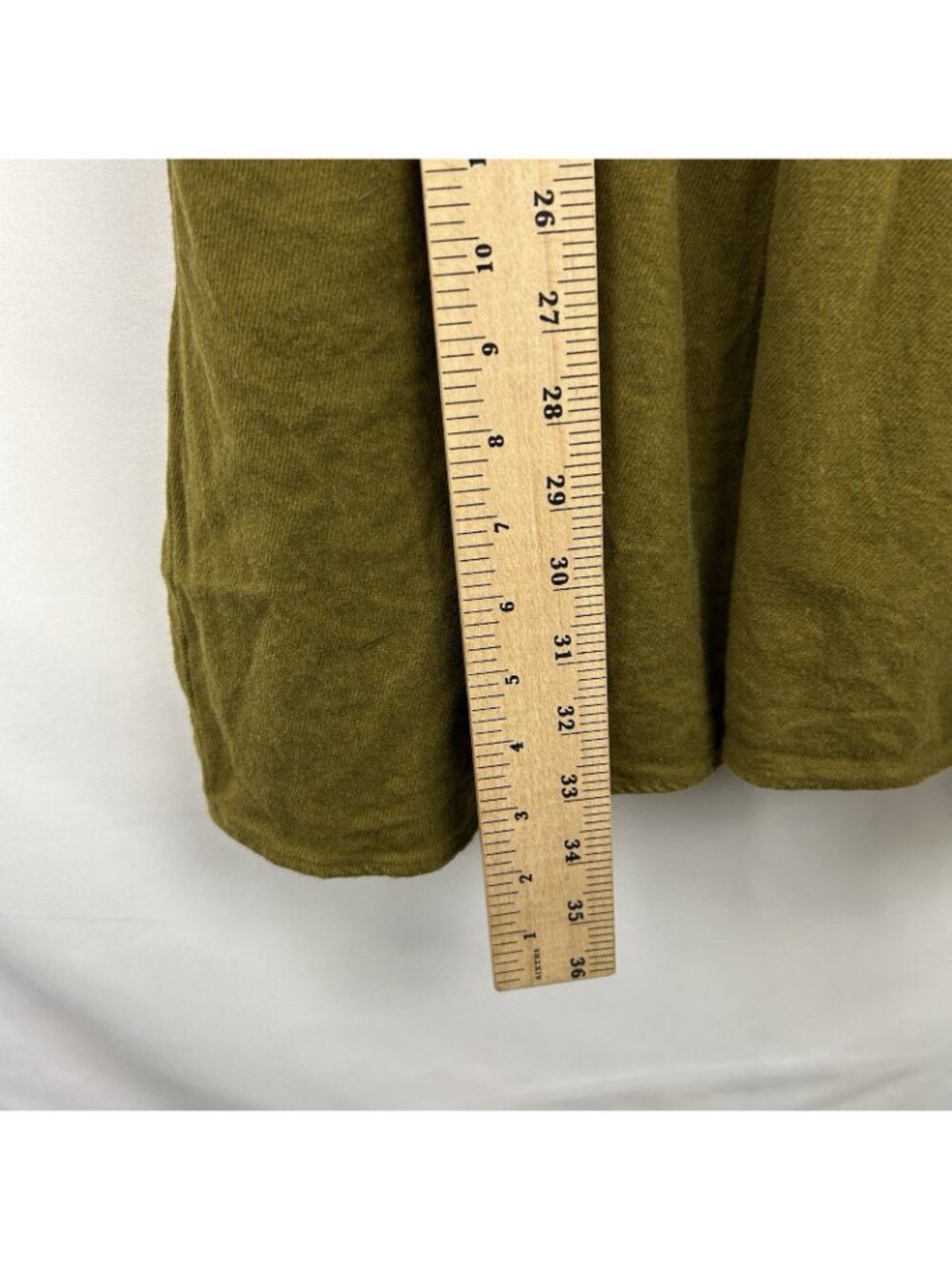 Madewell Flannel Lucie V-Neck Smocked Mini Dress Women’s Size M Green Babydoll - Picture 6 of 16